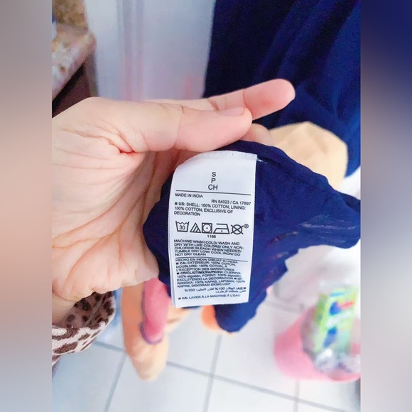 Old Navy Color Block Navy Red Orange Maxi Tiered Cami Swing Beach Dress S - Picture 8 of 8